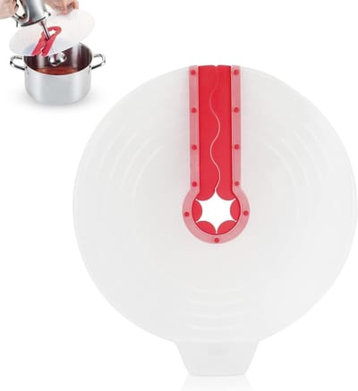Spatbestendig siliconen deksel voor mengkommen - Universele afdekking 31 x 34 cm, room en eieren kloppen, deegmixer beschermer