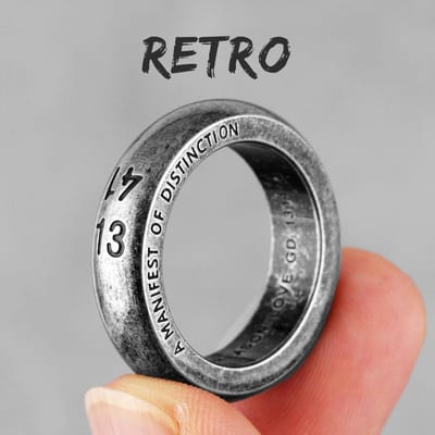 1314 Liefhebbers Koppel Roestvrij Staal Heren Dames Bruiloft Verlovingsringen voor Meisje Vriend Vriend Vriendin Sieraden Creativiteit Cadeau 8 gray