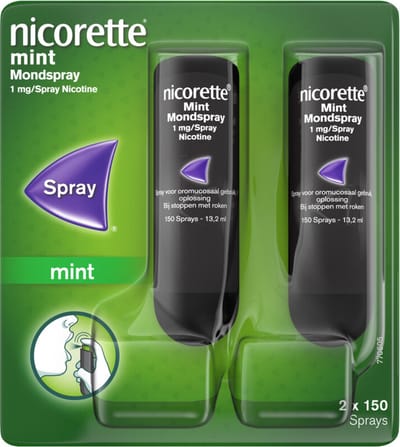 Nicorette Mondspray Mint Duo 1mg - 4 x 150 Sprays