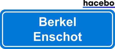 Hacebo - Plaatsnaam Sticker - 29x10 CM - Berkel Enschot sticker - Verkeersborden sticker - grappige cadeaus - Berkel Enschot