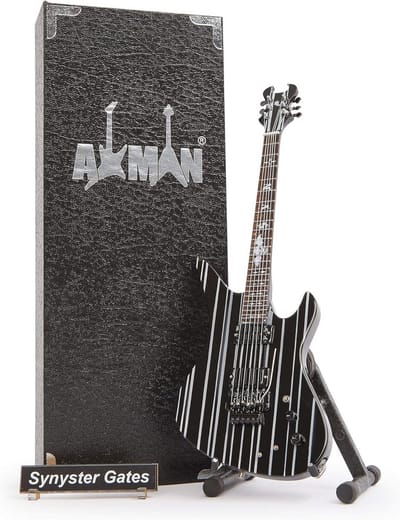 Miniatuur gitaar replica - handgemaakt 1/4 schaal incl. displaybox en standaard