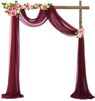 Jhubersproducts - Tule fotogordijn - Bruiloft decoratie - Wit 70 x 550 cm - Achtergrondgordijnen - Geschikt voor feest en ceremonie