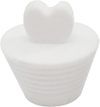 Badkamer Afvoer Stopper - Water Stop - Bad Vullen - Handige Trekker - 4x4.3cm - Wit