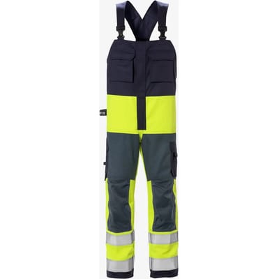 Fristads Flame Hi Vis Amerikaanse Overall Klasse 2 1584 Flam - Hi-Vis geel/marineblauw - C52