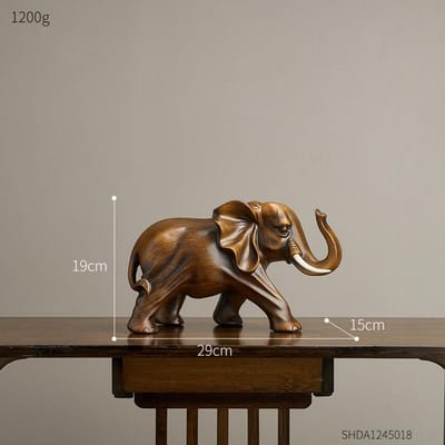 Style Figurine Éléphant Porte-Bonheur Décoration de Maison Simple Salon Pièce Décorations Ornement de Meuble TV Cadeaux de Pendaison de crémaillère Nouveau Classique