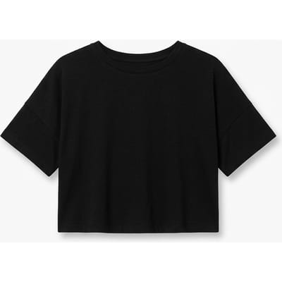 Viscose T-shirt ZWART