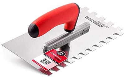 Professionele Tandtroffel 12 mm - Ergonomische Roestvrijstalen Stijltroffel voor Tegels