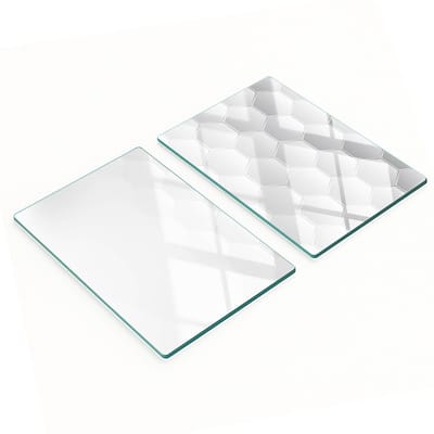 Multifunctionele decoratieve glazen keukenplanken, zeshoeken, 2x40x52 cm