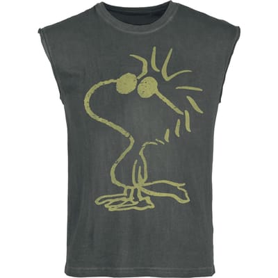 Peanuts Tanktop - Woodstock - S tot XL - voor Mannen - zwart