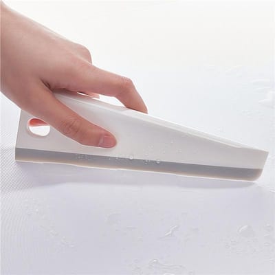 Planche d'essuyage multifonctionnelle Ménage Salle de bain Toilettes Verre artefact de nettoyage Essuie-glace de table gadget de nettoyage white