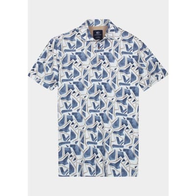 Giordano – Formentini – Heren – Grafische Print - Poloshirt – Polo – Navy – 616556-60