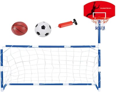 Sportcentrum Peuters - Binnen spelset - Ontwikkelen Coördinatie - 2-in-1 Functie - 122 cm Hoog - Meerdere kleuren