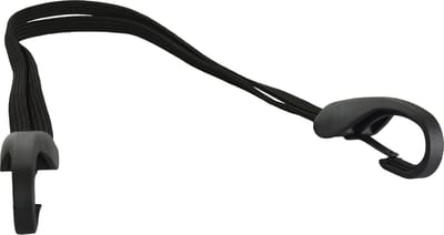 Snelbinder met 2 banden en grote veiligheidshaak - 57 cm - zwart