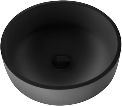ALONI Solid Surface Opbouw Waskom – Mat Zwart