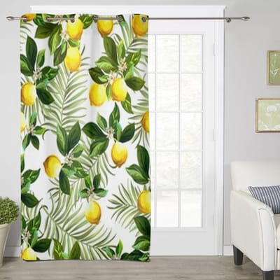 Houten Deur Raam Gordijn Huisdecoratie Gordijnen voor Woonkamer Slaapkamer Keuken Gordijnpaneel 135W x 60H(cm)