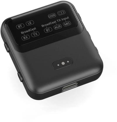 DrPhone PulseCast Bluetooth 5.4 Zender & Ontvanger – Auracast Audio Delen – USB-C & AUX – Lage Latency – TX/RX Adapter