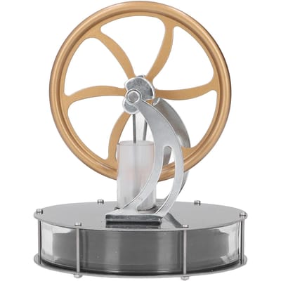 Laagtemperatuur Stirlingmotor Model Doe-het-zelf Interessante Roestvrij Staal Zinklegering Vliegwiel Goud