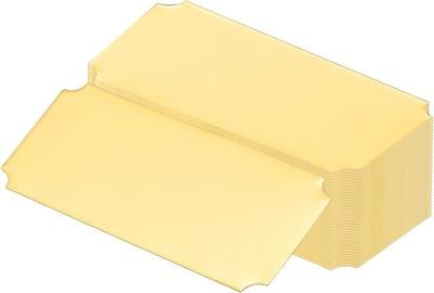 Gegraveerde naamplaatjes - Naamplaquettes metaal - Ambachtelijk project - Zelfklevend rugontwerp - 6 x 25 inch - Goudkleurig