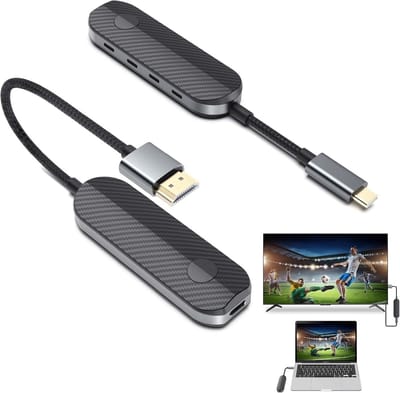 Draadloze HDMI Zender en Ontvanger Set - Plug & Play HD Video Extender voor Laptop, Tablet naar Monitor of TV