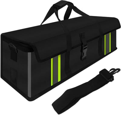 E-bike Accutas - Groen/Zwart - 49 x 15 x 15 cm - Waterdichte en Brandbestendige Tas - Voor E-bike Accu's