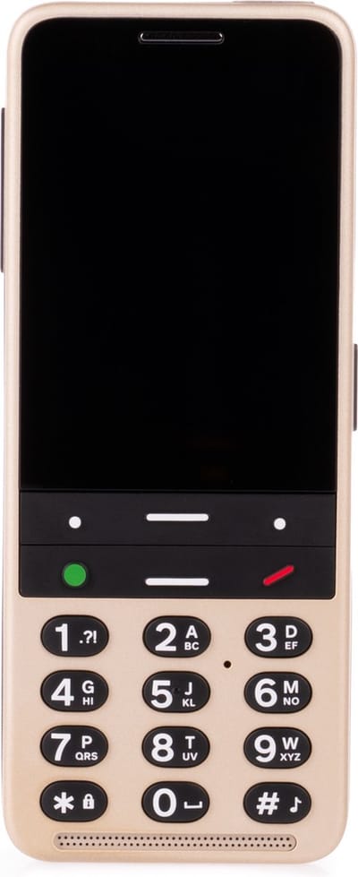 Blindshell Classic 3 - sprekende smartphone - Golden Sand - Whatsapp - 4G