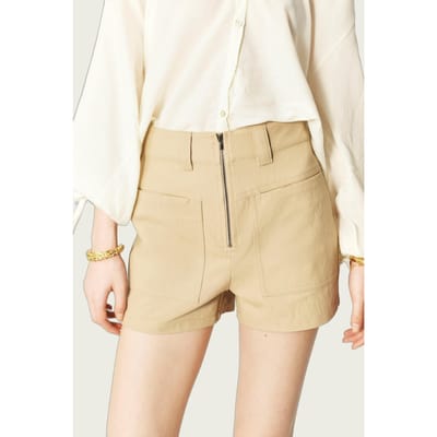 BA&SH Short Favid Beige Size: 42 | Shorts Outlet | Dames | Beige