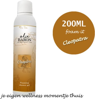 Foaming Shower Gel Cleopatra – 200ml – Luxe oriëntaalse geur