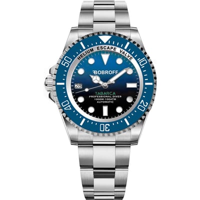 Horloge BOBROFF BF0003iba. Automatisch, Kleur blauw. Man. blue