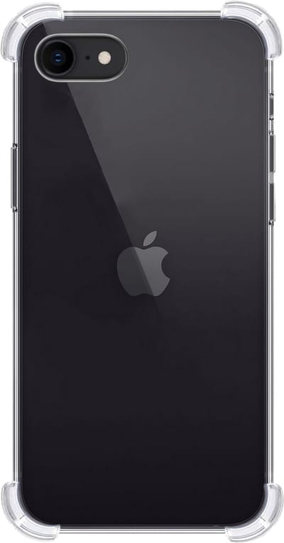Hoes - Geschikt voor Apple iPhone SE (2022) - Sterk & Shockproof - Siliconen Case - Back Cover - Telefoon Hoesje Shock Proof - Transparant