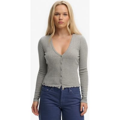 Dames pointelle cardigan Superdry Athletic Essentials