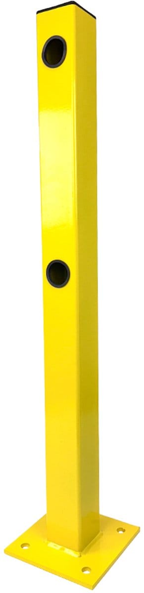 Begin- en eindpaal - Geel - x x 3,5 mm- - Gegalvaniseerd staal - 3,5 mm - Voor binnen & buiten