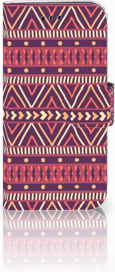 Samsung Galaxy A3 2017 Telefoon Hoesje Aztec Paars