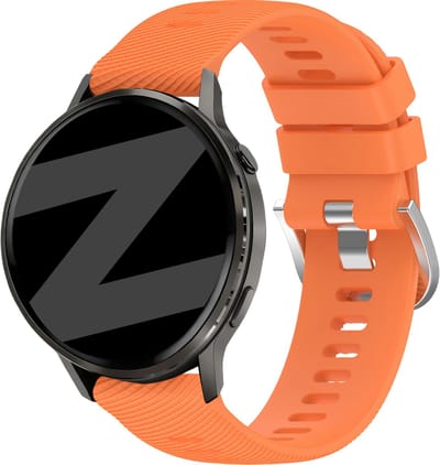 Bandz Siliconen 'Deluxe' bandje geschikt voor Garmin Vivoactive 4s / Vivomove 3s / Venu 4 - 41mm / Venu 3s / Venu 2s / Forerunner 265s / Forerunner 255s - Oranje