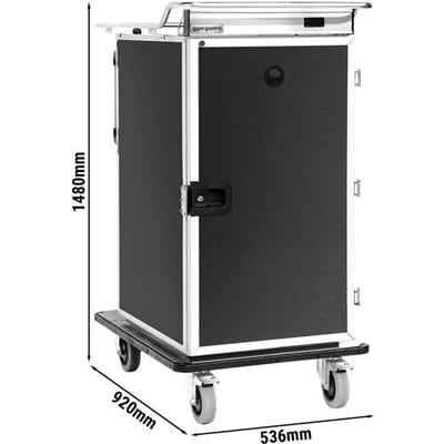 GGM Gastro Bankettwagen - Gekühlt - 12x GN 1/1 Zwart