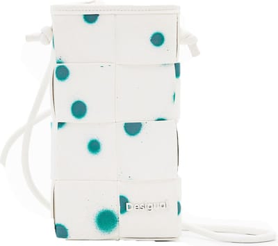 Desigual Telefoontasje New Splatter Bruna Phone Bag White Wit