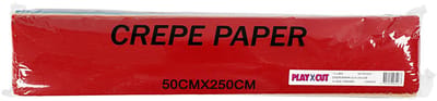 Crepepapier, L: 2,5 M, B: 50 cm, 22 gr, diverse kleuren, 15 vouw/ 1 doos