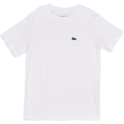 Lacoste Classic T-shirts Kinder - Wit - Maat 122 - 130 CM - Katoen Jersey