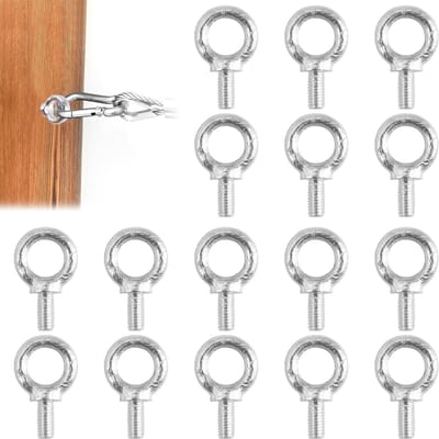 Oogbouten, Oogbout Ringbout, Ronde Ringbouten, Oogschroeven 304 Roestvrij Staal, Waterdicht en Roestvrij, Ronde Ringbouten met Schroefdraad, Voor Bevestiging en Ophangen