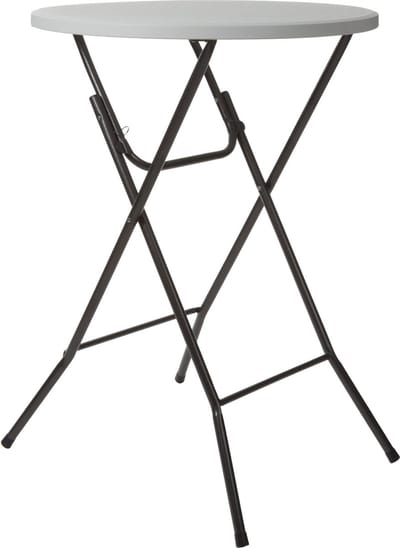 Perel Klaptafel, wit, 80 x 110 cm, binnen- en buitengebruik, ideaal voor evenementen en dagelijks gebruik, max. 100 kg, past overal, lichtgewicht en draagbaar, extra tafelruimte