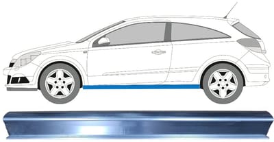 Reparatie dorpel voor Opel Astra GTC 2005-2011 / Links