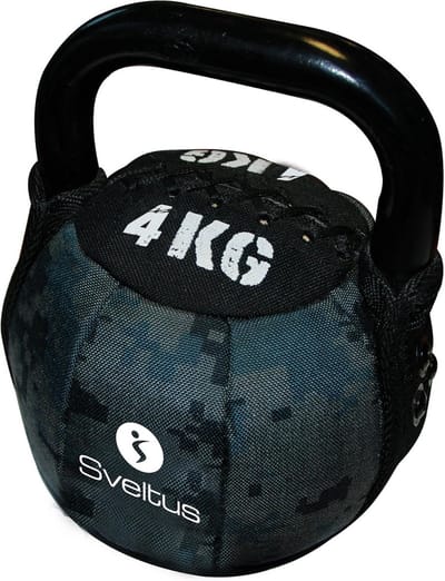 Zachte Kettlebell 4 kg Neopreen voor Krachttraining en Bootcamp