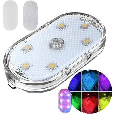 Magnetische Touch LED Autolamp 6 LED's 5V USB/Type-C Oplaadbaar - Multi-Color Interieurverlichting Type-C