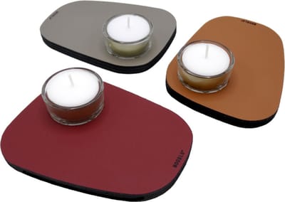 NOOBLU PEBL waxinelichthouder - Dawn mix - set van 3