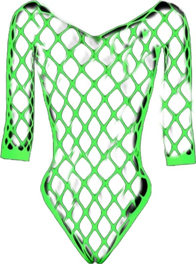 BamBella ® - Panty pak -Onesize - Glow in the dark body suit - Dames - Onesize - sexy Erotische jumpsuit van kant lingerie