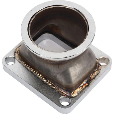 2,5 inch V-band Flens Adapter Roestvrij Staal Roestbestendig Duurzaam Universeel voor T4 Turbo black