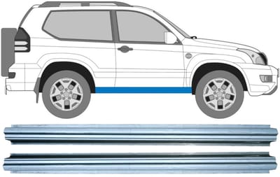 Reparatie dorpel voor Toyota Land Cruiser J120 2003-2010 / Links = Rechts / Set