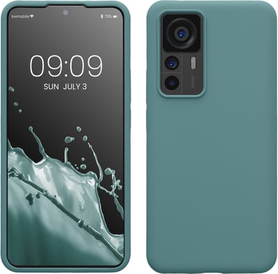 kwmobile telefoonhoesje geschikt voor Xiaomi 12T / 12T Pro - Hoesje met siliconen coating - Smartphone case in Arctische nacht