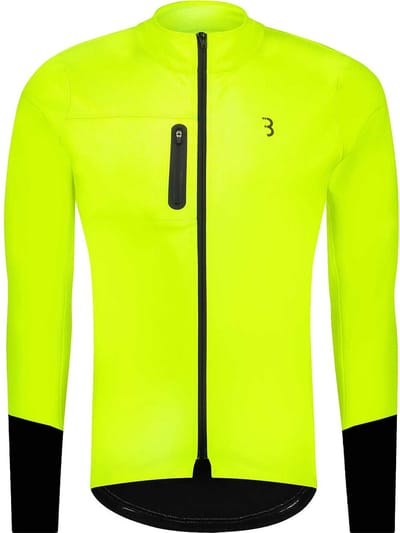 BBB Cycling ColdGuard Fietsjack - Winterjas - Winddicht en Waterafstotend - Racefiets Kleding - Neon Geel - Maat XXXL - BBW-456