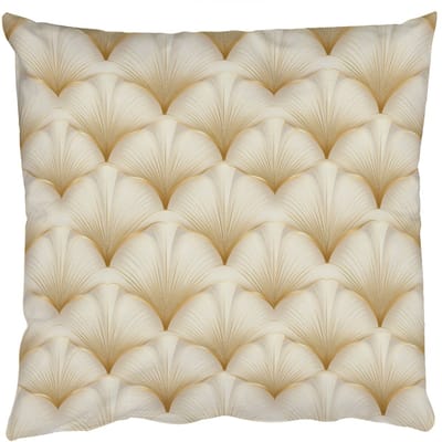 Sierkussens - Kussentjes Woonkamer - 50x50 cm - Waaier - Motief - Goud