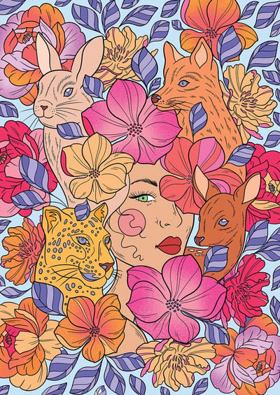 Hachette puzzel Amour Floral - legpuzzel 1000 stukjes multicolor.